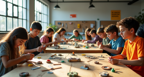 Actividades para desarrollar habilidades de diseño mecánico con materiales simples