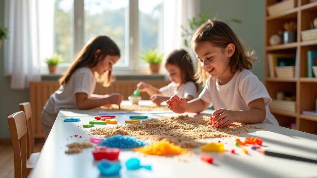 Actividades sensoriales que apoyan el aprendizaje STEM en edades tempranas