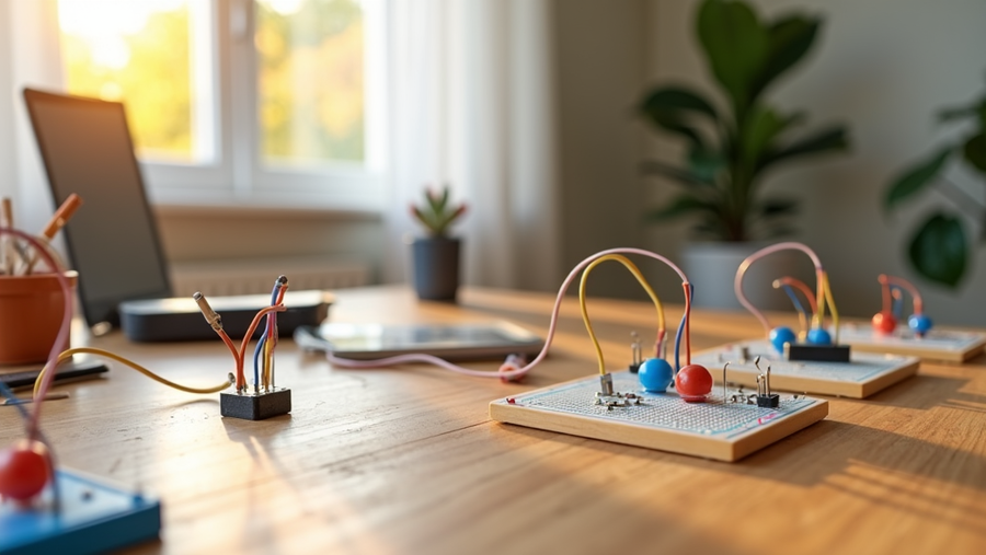 Proyectos de electrónica segura para introducir circuitos y componentes